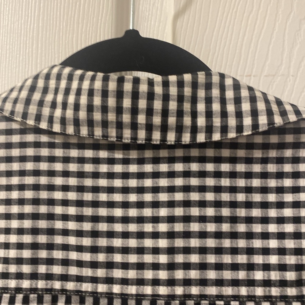 Lord and Taylor gingham shirt dress in petite small. - Picture 7 of 8
